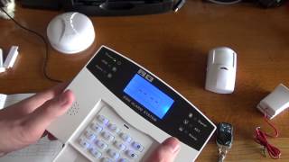 GSM Burglar Alarm Unboxing and Basic Setup [upl. by Ardnasxela296]