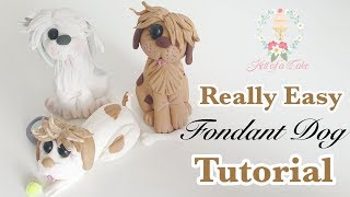 HOW TO MAKE A FONDANT DOG [upl. by Lossa]