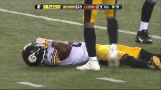 Antonio Brown knocked out by Vontaze Burfict HD [upl. by Penland]