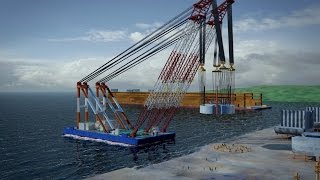 This Floating Crane Can Lift Up To 3600 Tons [upl. by Nimrak]