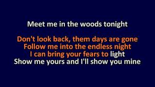 quotMeet Me in the Woodsquot By Lord Huron Karaoke [upl. by Atekan]