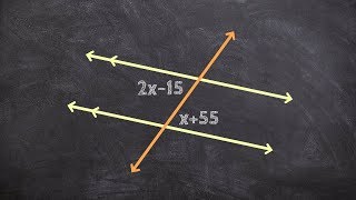 Using Alternate Interior Angles to Solve for X [upl. by Eliam]