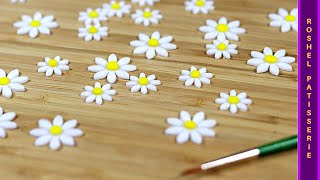 How To Make Daisies With Fondant [upl. by Awe]