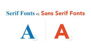 Serif vs Sans Serif Fonts Whats the difference [upl. by Waller]