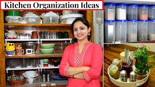 10 Brilliant Ways to Organize Kitchen Cabinets  Space Saving Kitchen Organization Ideas UrbanRasoi [upl. by Alilahk915]