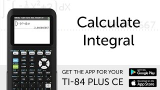 Calculate Integral  Manual for TI84 Plus CE Graphing Calculator [upl. by Norvin193]