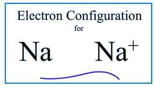 Na Electron Configuration Sodium Ion [upl. by Arde161]