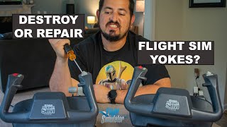 Flight Sim Yoke Repair for Microsoft Flight Simulator 2020 [upl. by Doherty]