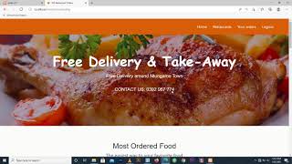 Online Food ordering and delivery system  CSS MySQL PHP JS [upl. by Vilberg]