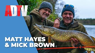 MATT HAYES and MICK BROWN with Angling Direct  PIKE FISHING [upl. by Gravante]