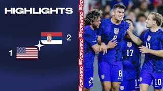 USMNT vs Serbia Highlights  Jan 25 2023 [upl. by Nerag557]