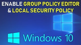 How to Enable GPEDITMSC on Windows 10 HOME 2021 Tutorial [upl. by Allehs439]