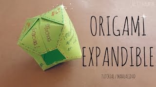 ► DIY Haz un CUBO INFLABLE de PAPEL ◄ [upl. by Eibot]