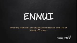 How to Pronounce ENNUI in American English [upl. by Carlene]