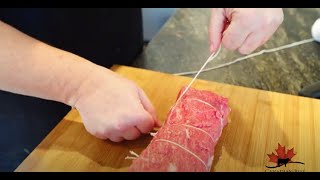 How to Tie a Butchers Knot  Canadian Beef [upl. by Adnalue784]