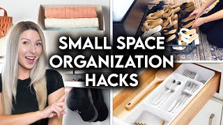 10 SMALL SPACE ORGANIZATION IDEAS  SPACE SAVING HOME HACKS [upl. by Tailor514]