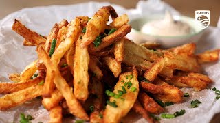 Hemlagade pommes frites i Philips Airfryer  utan att fritera i olja [upl. by Rma]