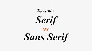 Tipografía Serif v Sans Serif [upl. by Durwood401]