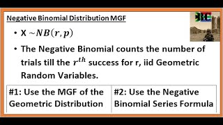 Negative Binomial Distribution Moment Generating Function [upl. by Leontyne145]