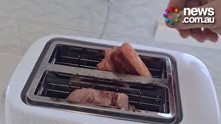 How to cook a steak in toaster [upl. by Sevy]