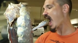 Man Eats Maggot Infested Meat [upl. by Lilhak]