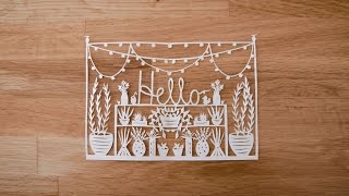 PAPER CUTTING Introduction to Paper Cutting with Grace Hart  Part 1 [upl. by Molton831]