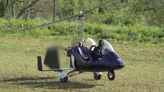 Autogyro Flying Short Field Take Off amp Landing [upl. by Island]