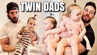 TWIN BROTHERS BECOME TWIN DADS TO TRIPLETS AT HOME FOR 24 HOURS [upl. by Ahsiyn745]