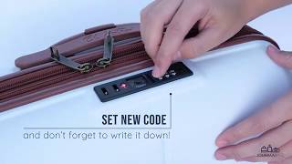 How to open a suitcase with TSA lock and set the combination [upl. by Herodias982]