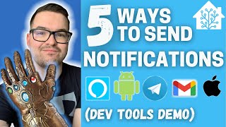 5 WAYS To Send Notifications Using Home Assistant [upl. by Sherfield]