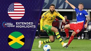 USA vs Jamaica Extended Highlights  CONCACAF Nations League  CBS Sports Golazo [upl. by Ertnom]