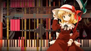 Synthesia Touhou 4  Bad Apple  60000 Notes  Black MIDI [upl. by Marys]