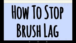 How To Stop Brush Lag  Ibis Paint X Tutorial For Beginners [upl. by Nievelt]