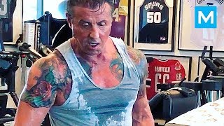 Sylvester Stallone Workouts for Creed amp Rambo  Muscle Madness [upl. by Ulah997]