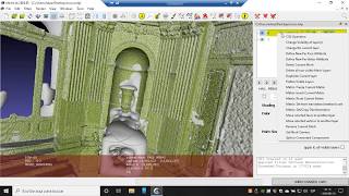 Generate mesh from point cloud in MeshLab [upl. by Wildee]