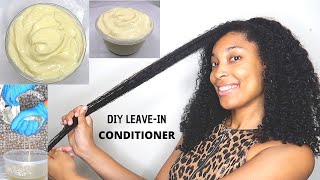 My Homemade Hair Growth Leave In Conditioner Recipe  DIY [upl. by Luckett]