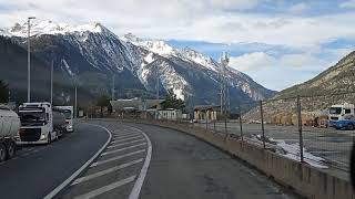 Cabin Truck ViewItalyA32Tunnel FrejusFull videoFrance A43 Highway of Frejus [upl. by Htims264]