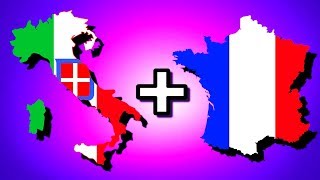 Italy  France  ItalianFranco Union  Hearts of Iron 4 HOI4 [upl. by Gildea]