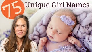 75 UNIQUE BABY GIRL NAMES FOR 2021  Names amp Meanings [upl. by Acessej]