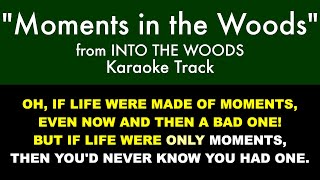 quotMoments in the Woodsquot from Into the Woods  Karaoke Track with Lyrics on Screen [upl. by Berneta]