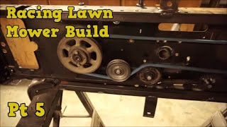 Racing Lawn Mower Build Part 5 Building the clutch [upl. by Eikin876]