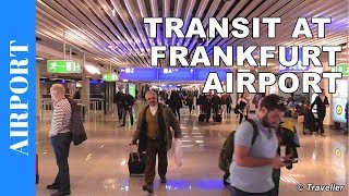 TRANSIT WALK AT FRANKFURT Airport FRA Terminal 1  Connection Flight Transfer Arriving amp Departing [upl. by Adnir]