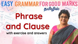 PHRASE amp CLAUSE  English Grammar in TAMIL  தமிழ் வழியில் ஆங்கிலம்  EGGM [upl. by Dru]