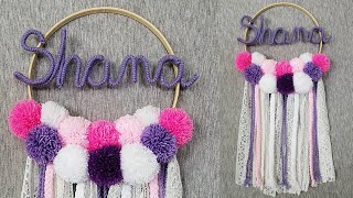 DIY ATRAPASUEÑOS con NOMBRE paso a paso  DIY Dreamcatcher with Name [upl. by Halford]