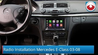 Mercedes Benz EClass 20032008 W211 Radio Installation [upl. by Sillyrama]