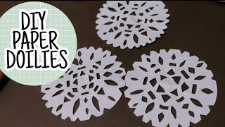 DIY Paper Doilies  easy homemade Paper Doilies [upl. by Ahcilef]